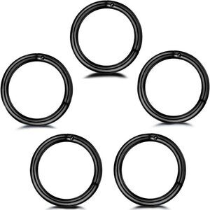 5Pcs Stainless Steel Small Huggie Hoop Earrings for Sensitive Ears